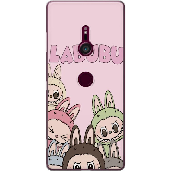 Sony Xperia XZ3 Genomskinligt Skal Labubu Pop Mart Karaktärer Figurer Samlarobjekt Populär Figurserie Design Pop Mart Toy Art Motiv
