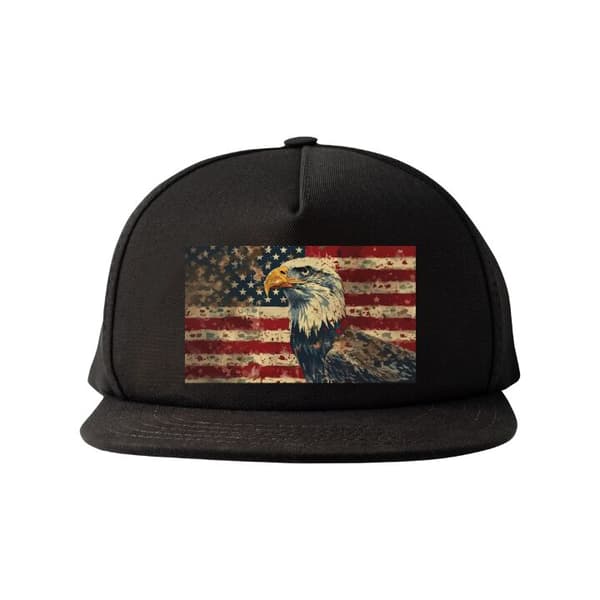 Snapback-lue svart one size