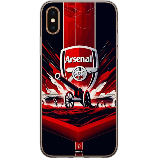 Apple iPhone XS Gennemsigtig cover Arsenal