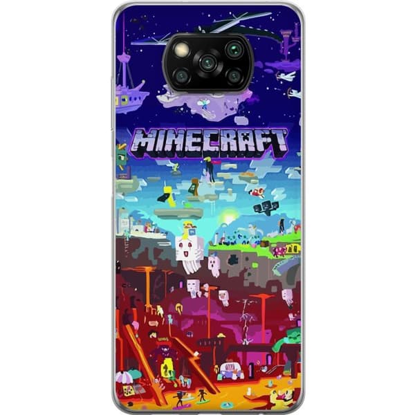 Kompatibelt Mobilskal till Xiaomi Poco X3 NFC MineCraft