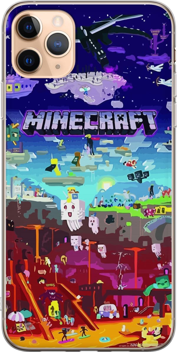 Kompatibelt Mobilskal till Apple iPhone 11 Pro Max MineCraft