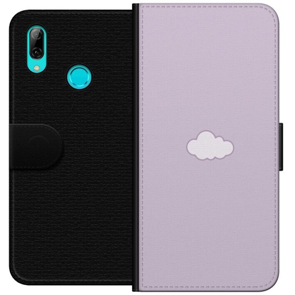 Huawei P smart 2019 Plånboksfodral Lila Moln – minimalistiskt moln på lila bakgrund