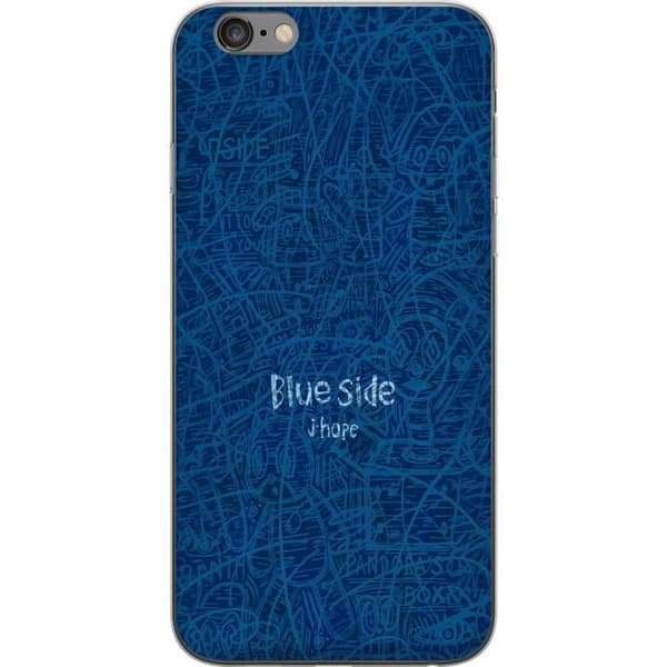 Kompatibelt Mobilskal till Apple iPhone 6 Plus Blue Side klotter blå