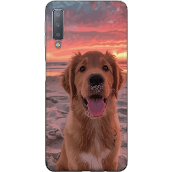 Samsung Galaxy A7 (2018) Genomskinligt Skal Hund