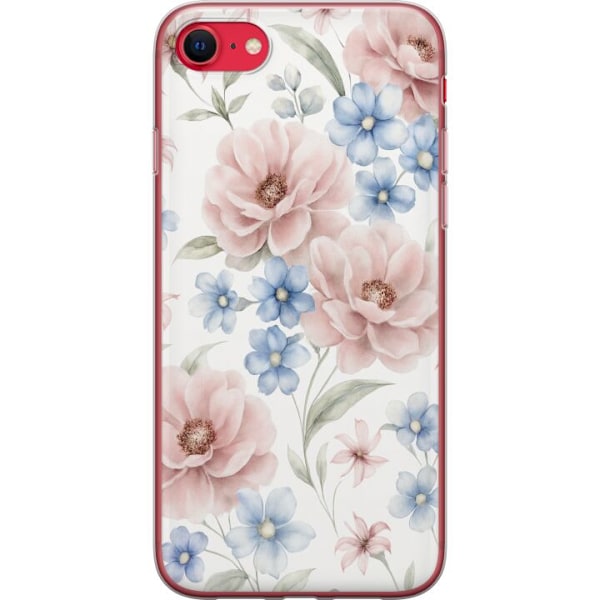 Apple iPhone 7 Läpinäkyvä kuori Romanttiset kukat