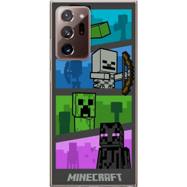 Samsung Galaxy Note20 Ultra Genomskinligt Skal Minecraft