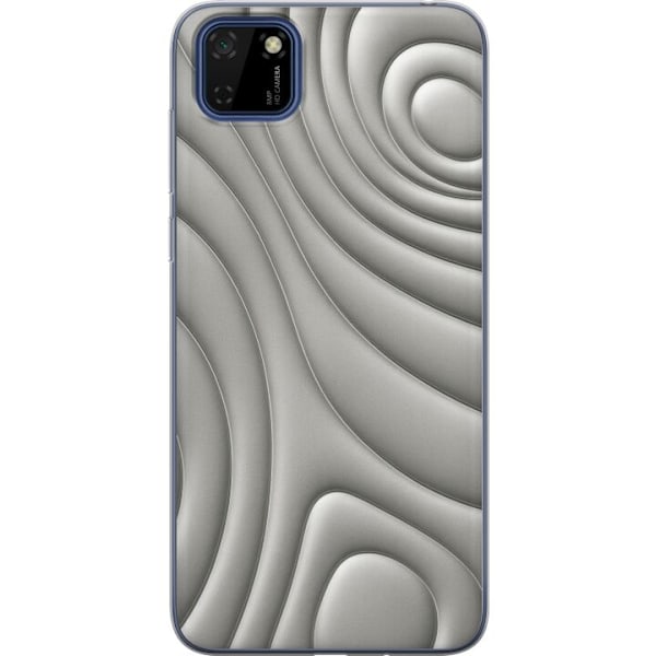 Huawei Y5p Läpinäkyvä kuori Hopea-aallot