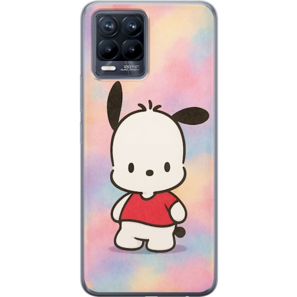 Realme 8 Genomskinligt Skal Kawaii Sanrio Pochacco