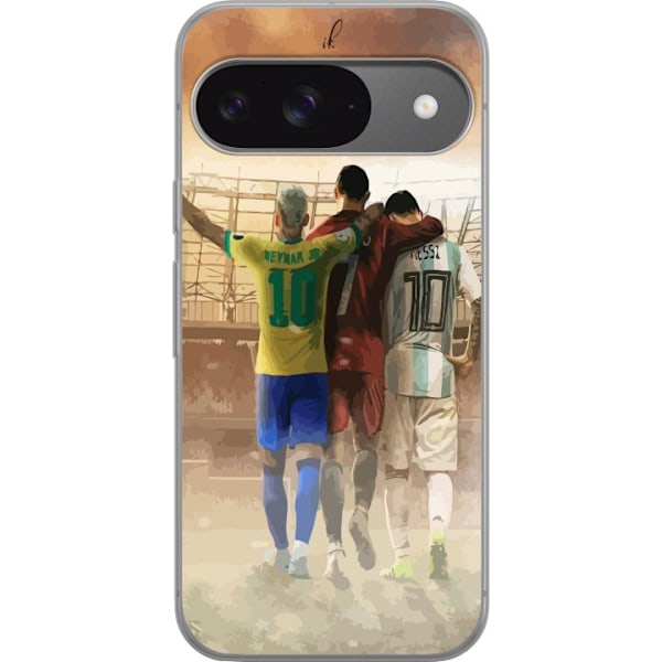 Google Pixel 9 Pro Läpinäkyvä kuori Messi