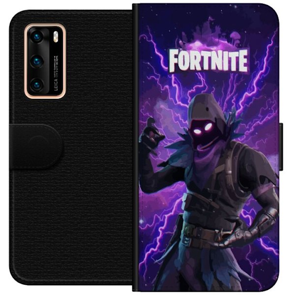 Huawei P40 Plånboksfodral Fortnite Raven – Mörk Stridsikon