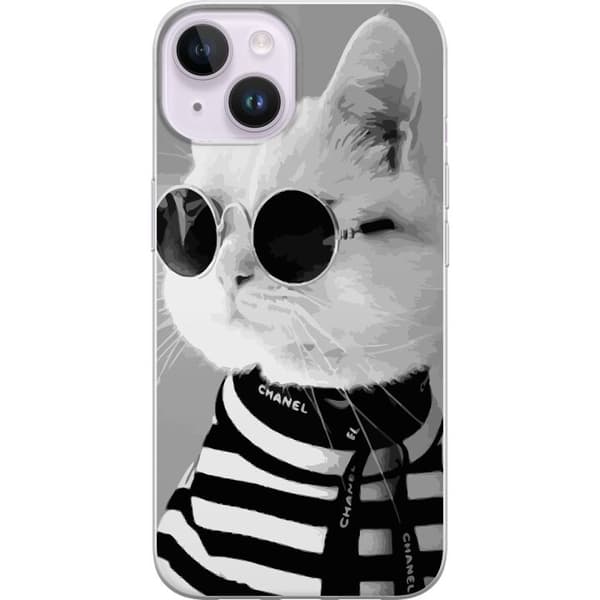 Kompatibelt Mobildeksel til Apple iPhone 14 Fancy Cat