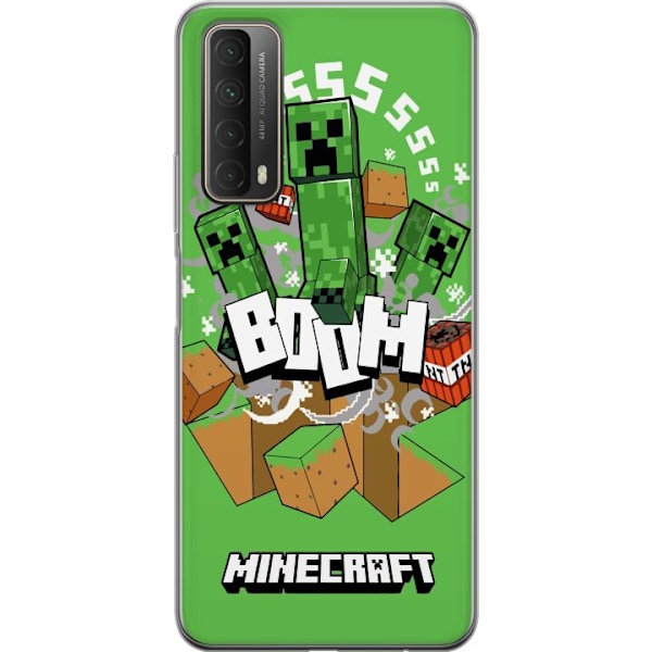 Huawei P smart 2021 Läpinäkyvä kuori Minecraft Boom