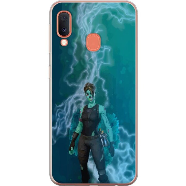 Samsung Galaxy A20e Gennemsigtig cover Fortnite - Ghoul Troope