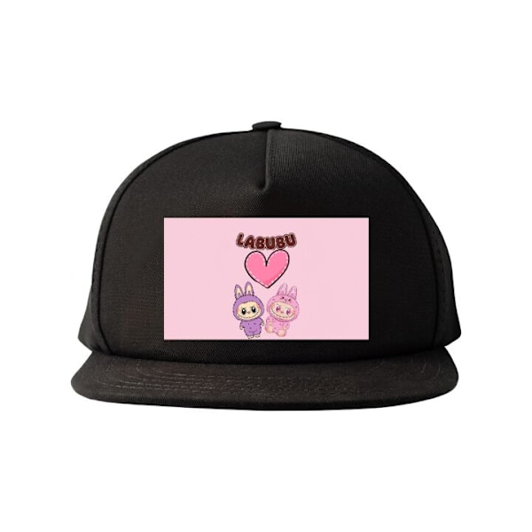 Snapback for Voksen | Justerbar Caps Labubu Pink Monster svart one size