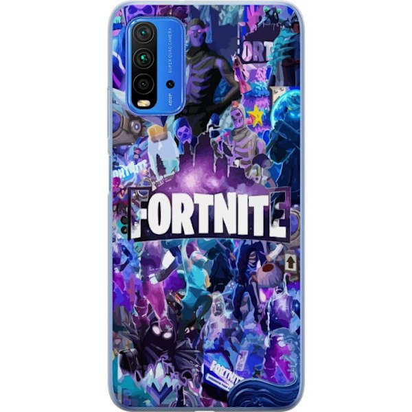 Xiaomi Redmi Note 9 4G Läpinäkyvä kuori Fortnite