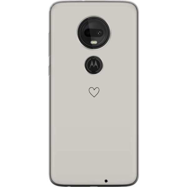 Motorola Moto G7 Gjennomsiktig deksel Litet Hjärta