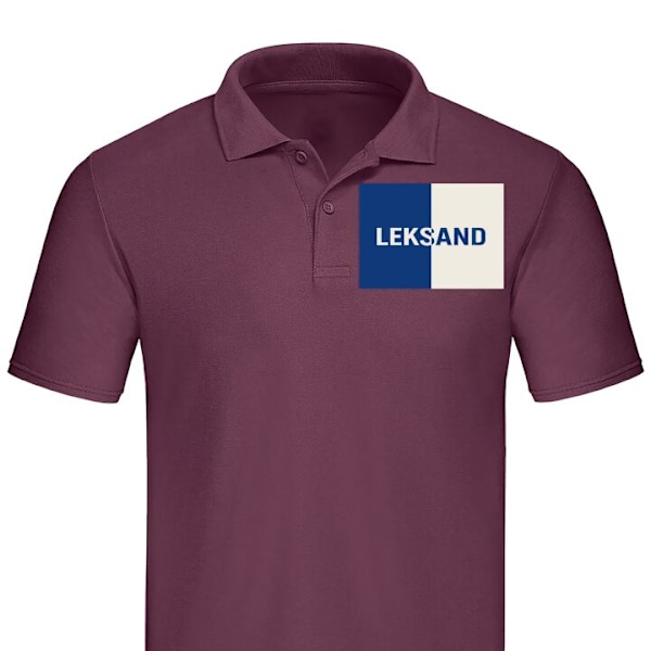 Poloshirt til Voksen | Elegant Poloshirt Leksand – Hockey Bordeaux X-Large