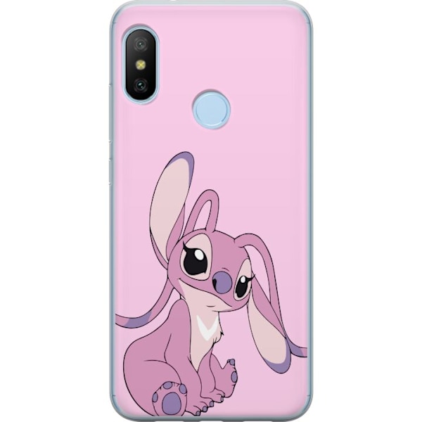 Xiaomi Mi A2 Lite Läpinäkyvä kuori Stitch vaaleanpunainen