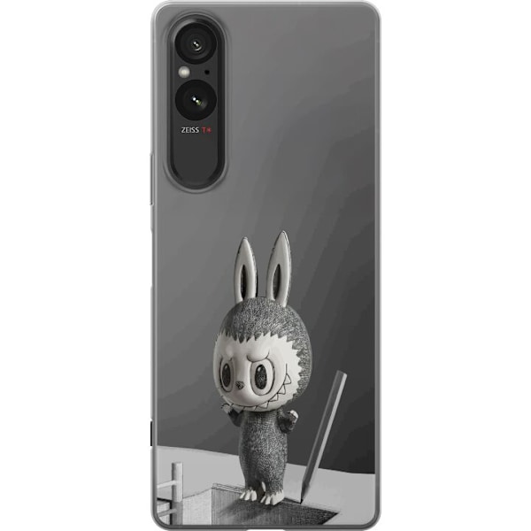 Sony Xperia 5 V Läpinäkyvä kuori Pop Mart MEGA LABUBU LABUBU Sketch 1000%