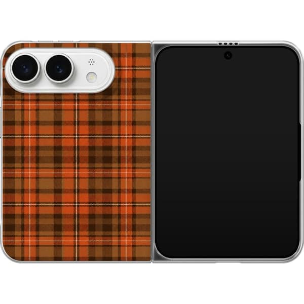 Kompatibelt Mobildeksel til Apple iPhone Duo Oransje høsttartan oransje