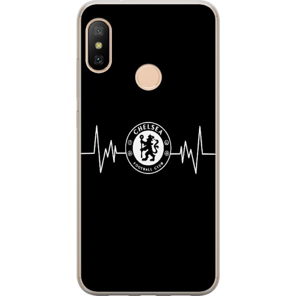 Xiaomi Redmi 6 Pro Läpinäkyvä kuori Chelsea F.C.