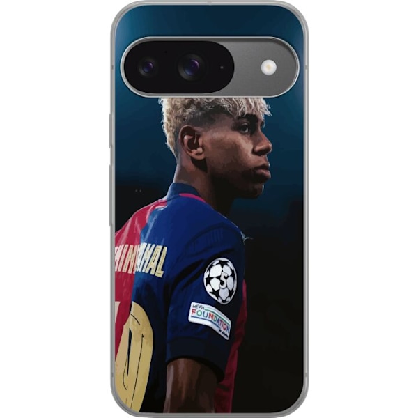 Google Pixel 9 Läpinäkyvä kuori Lamine Yamal - Barcelonan i