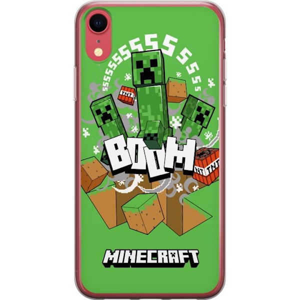 Apple iPhone XR Läpinäkyvä kuori Minecraft Boom