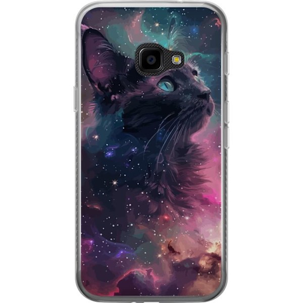 Samsung Galaxy Xcover 4 Genomskinligt Skal Katten i Galaxen