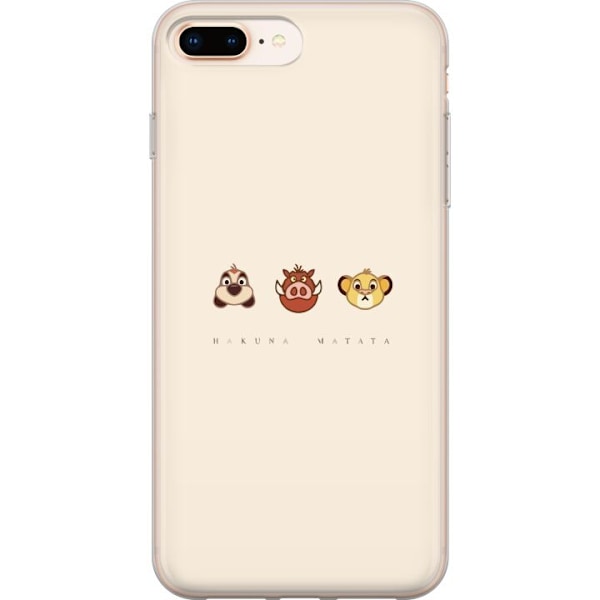 Apple iPhone 8 Plus Gennemsigtig cover Hakuna matata