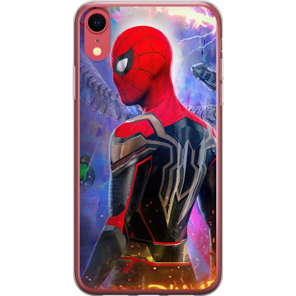 Apple iPhone XR Läpinäkyvä kuori Spider Man: No Way Home
