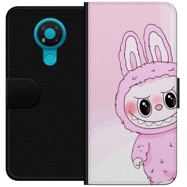 Nokia 3.4 Lommeboketui Labubu Bunny-serien