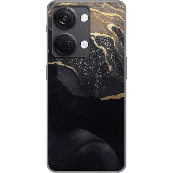 OnePlus Nord 3 Genomskinligt Skal Svart guld abstrakt