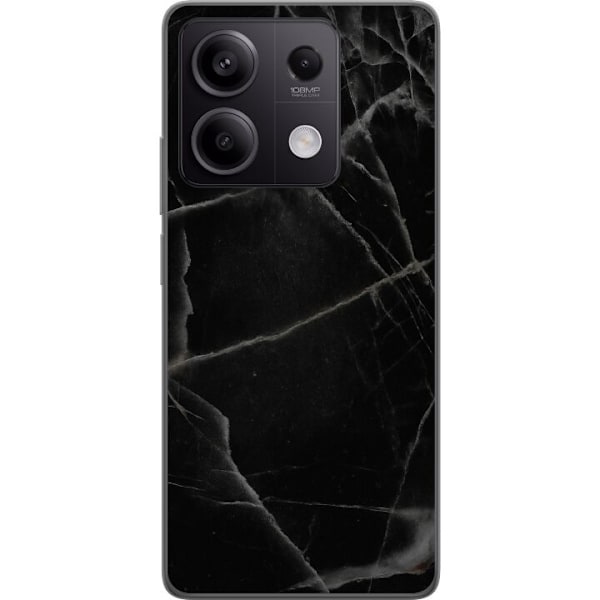 Xiaomi Redmi Note 13 Pro Gennemsigtig cover Sort marmor