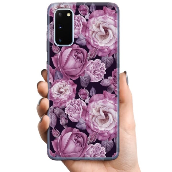 Samsung Galaxy S20 TPU Mobilcover Blomster