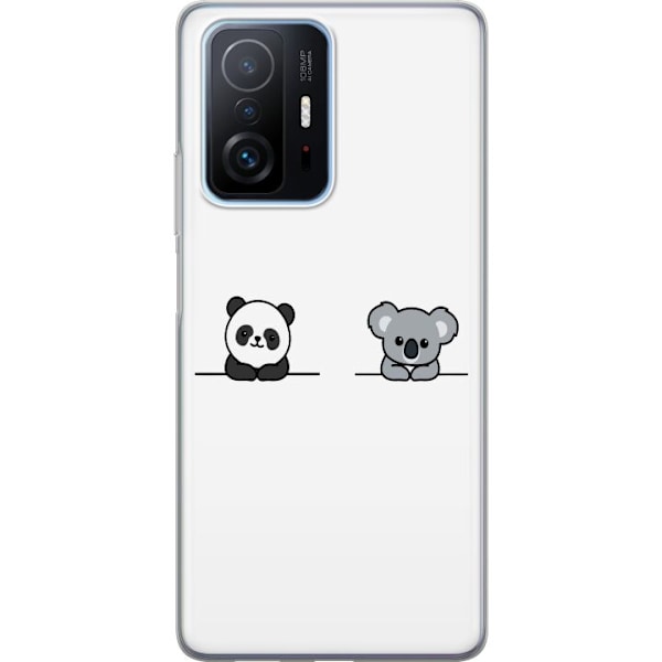 Xiaomi 11T Gjennomsiktig deksel Panda Koala