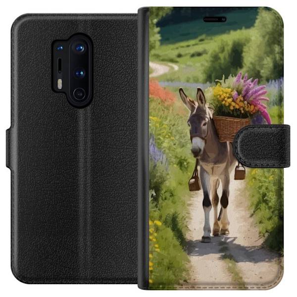 OnePlus 8 Pro Lompakkokotelo Aasi Eläinaihe Rauhallinen Suunnittelu Luontoaihe Suosittu Koristelu Huumori Graafinen Eläinteema Eksoottinen