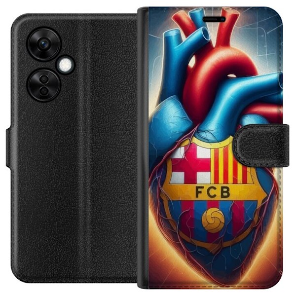 OnePlus Nord CE3 Lompakkokotelo FCB Sydän