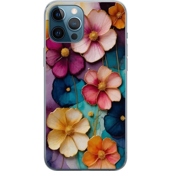 Kompatibel Mobilcover til Apple iPhone 12 Pro Max Blomster Farver