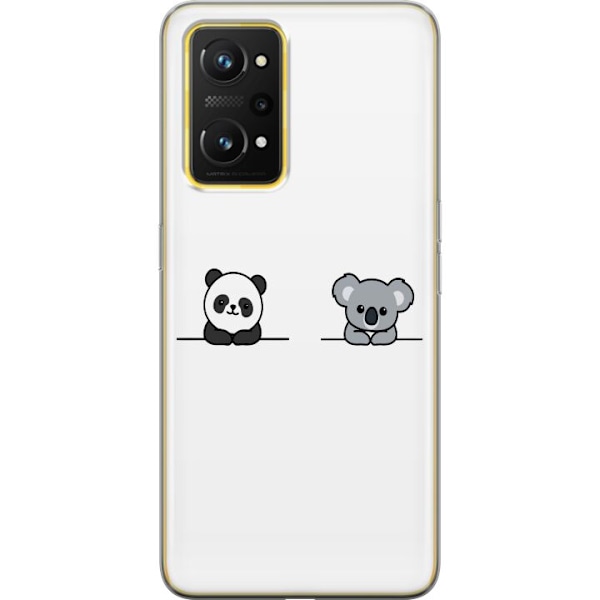 Realme GT Neo 3T Gjennomsiktig deksel Panda Koala