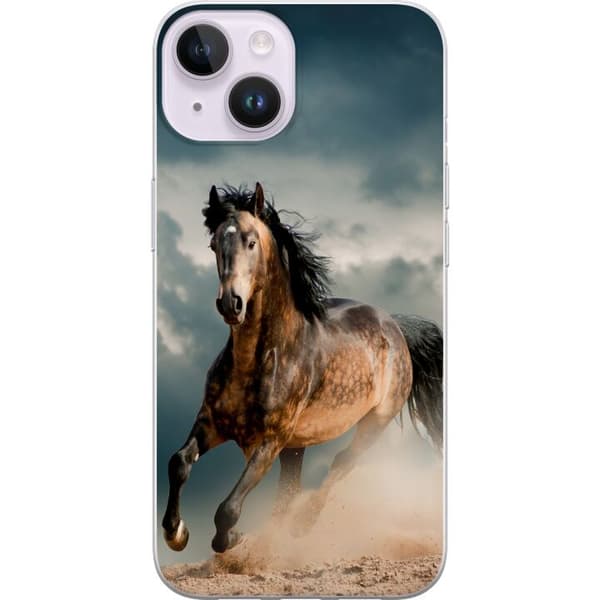 Kompatibelt Mobildeksel til Apple iPhone 14 Hopper Hest