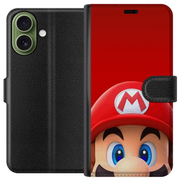 Kompatibelt Plånboksfodral till Apple iPhone 17 Super Mario
