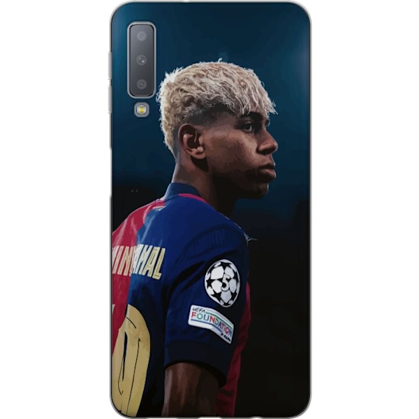 Samsung Galaxy A7 (2018) Genomskinligt Skal Lamine Yamal – Barcelonas Wonderkid i Fokus