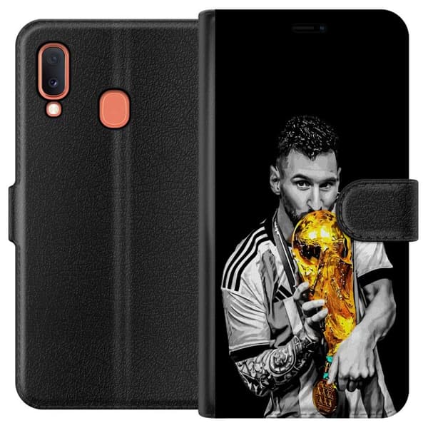 Kompatibelt Lommeboketui til Samsung Galaxy A20e Lionel Messi
