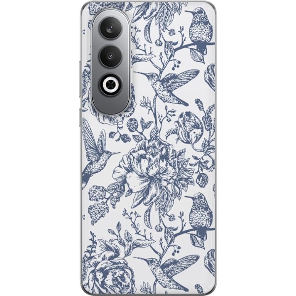 OnePlus Nord CE4 Läpinäkyvä kuori Kukat & Linnut - Romantti