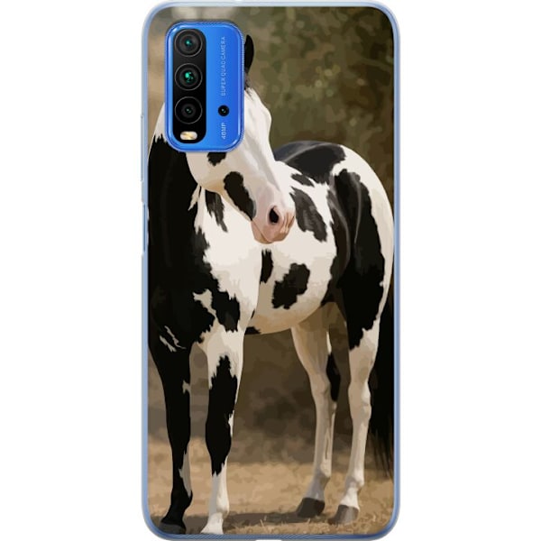 Xiaomi Redmi Note 9 4G Gennemsigtig cover Smuk Hest - elegant
