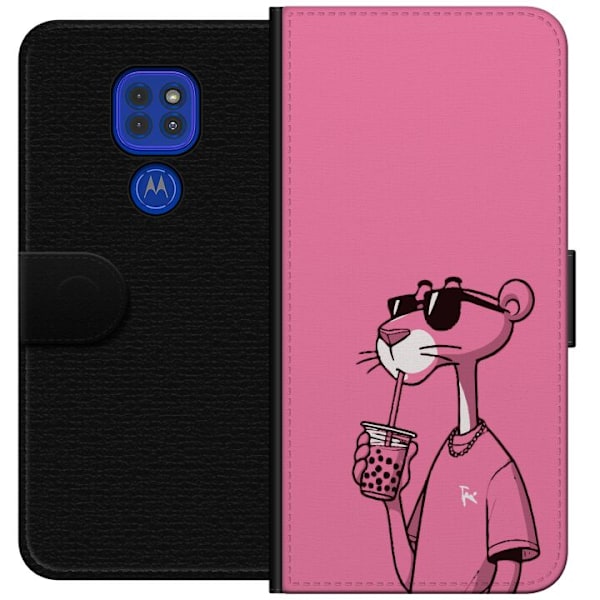 Motorola Moto G9 Play Lommeboketui Pink Panter Drink