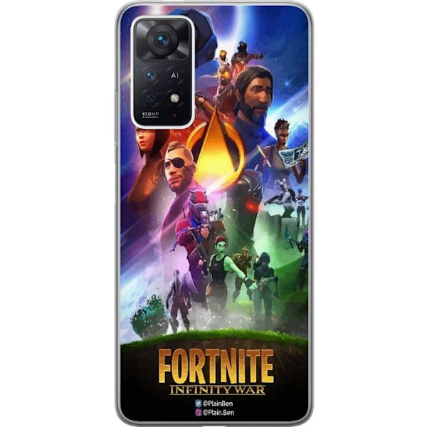 Xiaomi Redmi Note 11 Pro Läpinäkyvä kuori Fortnite