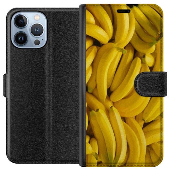 Apple iPhone 13 Pro Max Tegnebogsetui Banan mønster