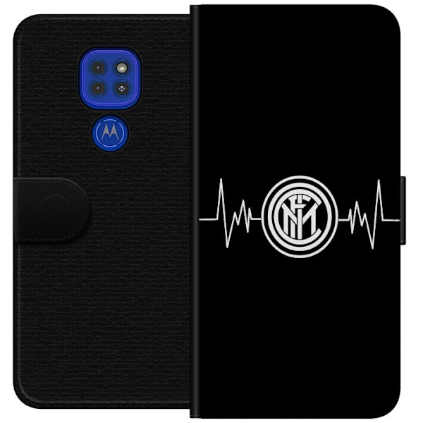 Motorola Moto G9 Play Lompakkokotelo Inter Milan