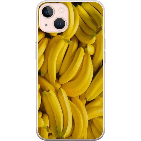 Apple iPhone 13 mini Gjennomsiktig deksel Banana mønster